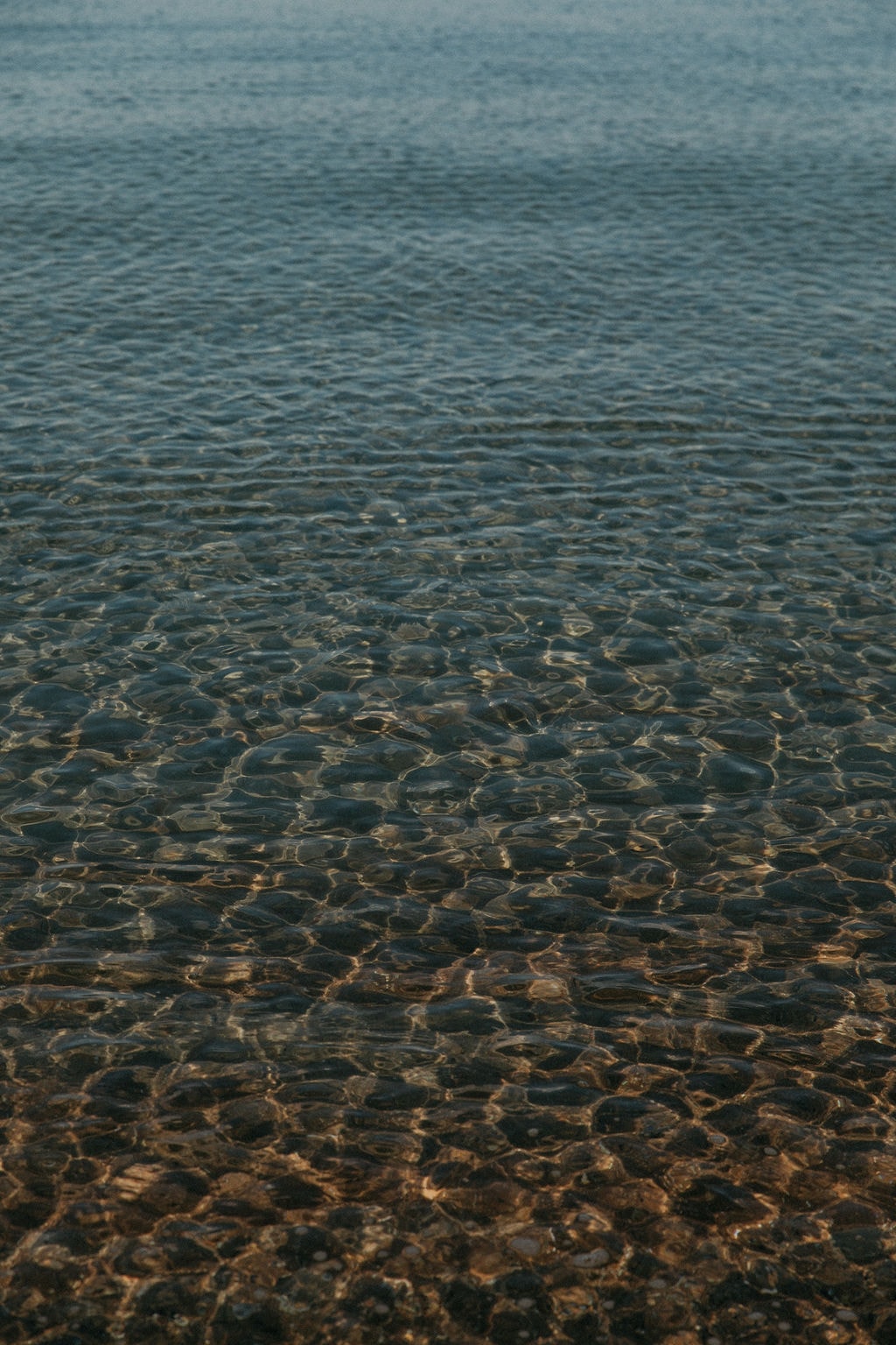 Clear shallow sea water