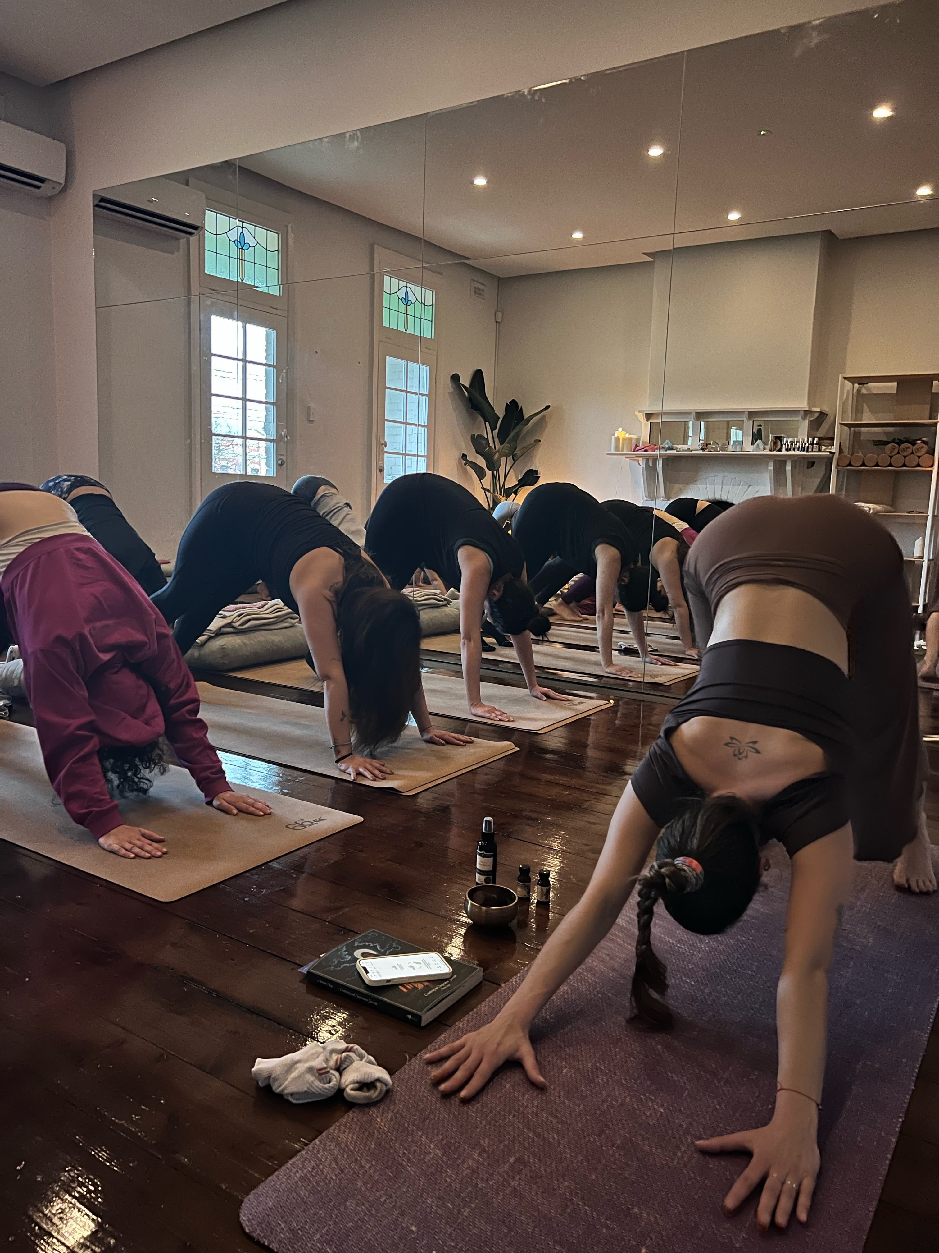 Regular yoga class